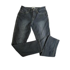 Coldwater Creek Jeans Womens 4P Gray City Fit Straight Leg Charcoal Denim